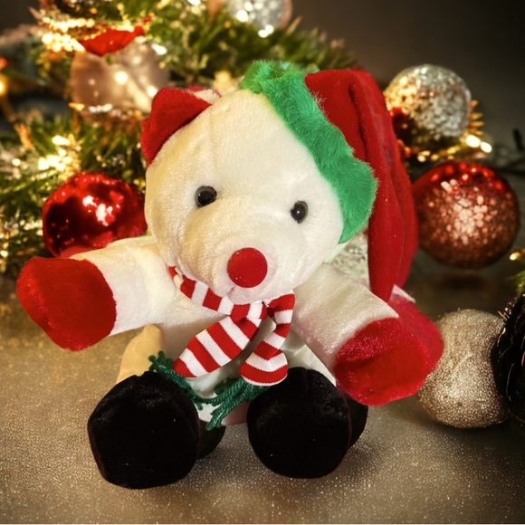Vintage Kellytoy Christmas Bear - Picture 1 of 2